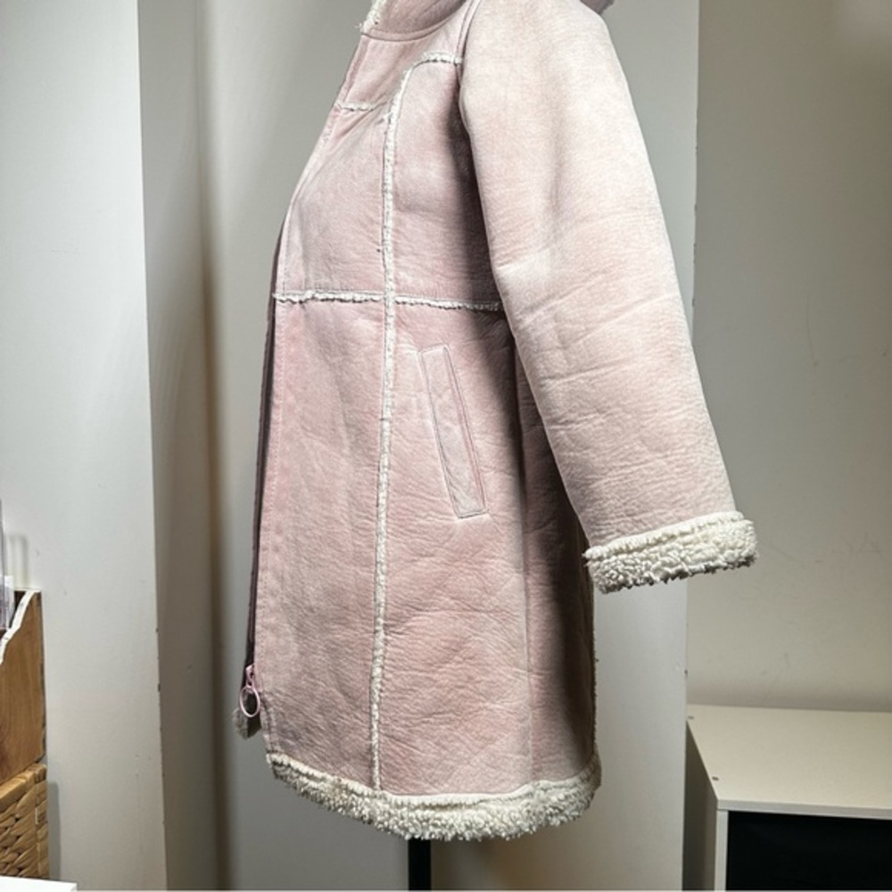 Danier Genuine Leather Pink Shearling Coat – Girls Size 7